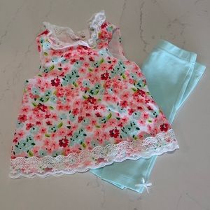 Little Me Floral baby outfit